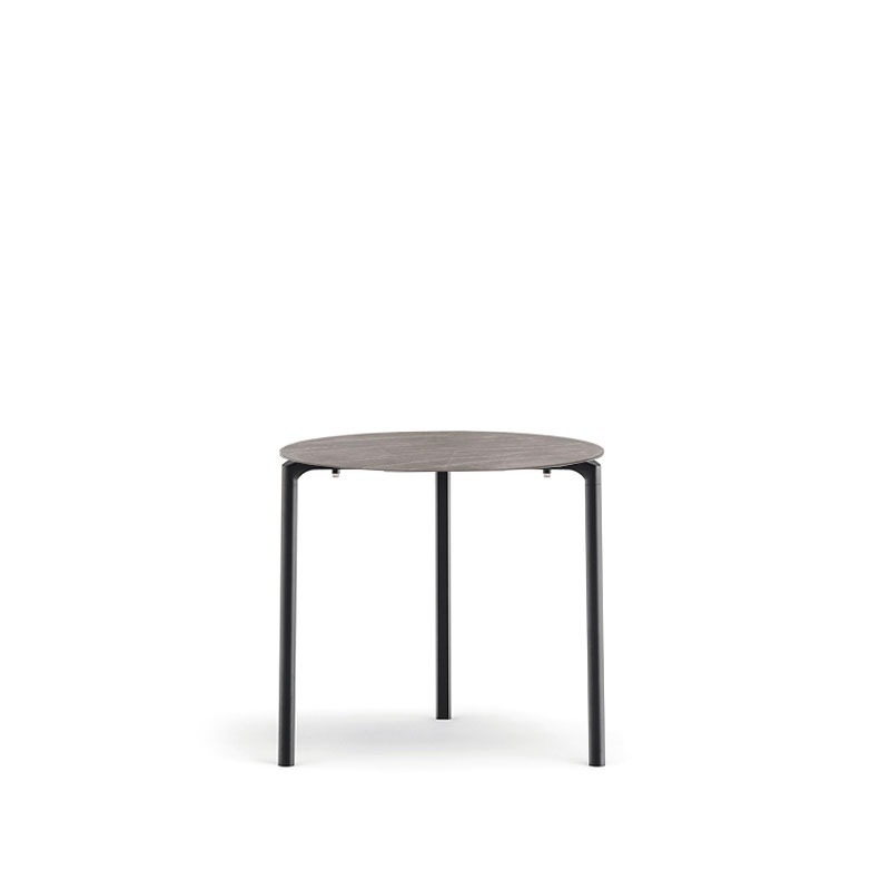 Pedrali JUMP Tisch mit Steineffekt, rund