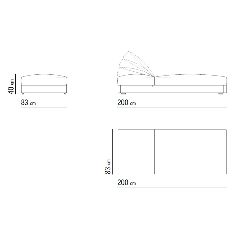 Flexform HAMPTONS Sofa Kombination XC - Daybed