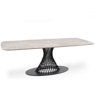 Fischer Möbel CLARIS Tisch, oval 220x95 cm