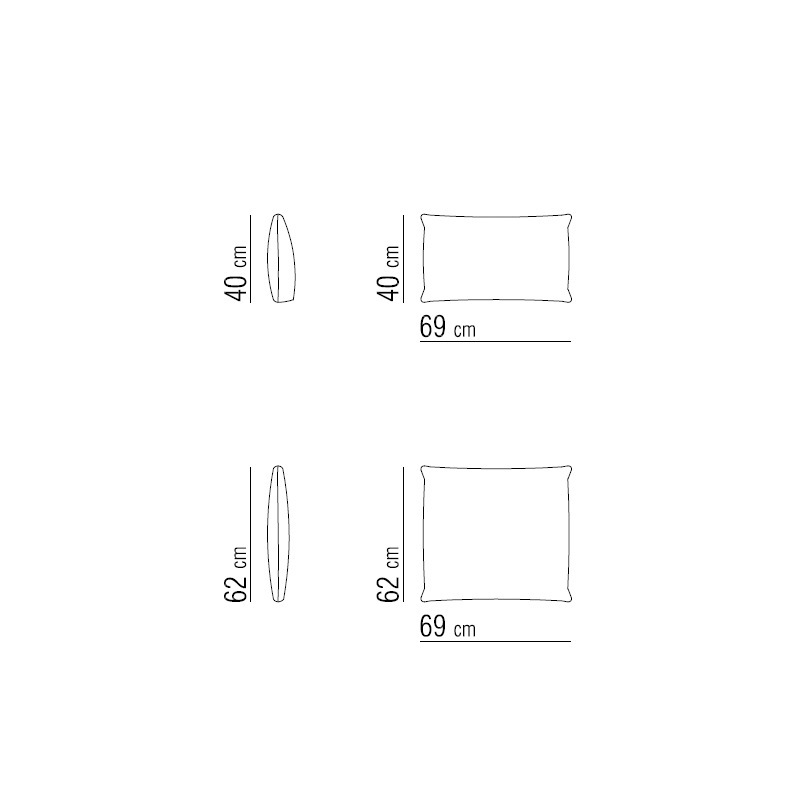 Flexform LEE Outdoor Kissensatz für Sessel