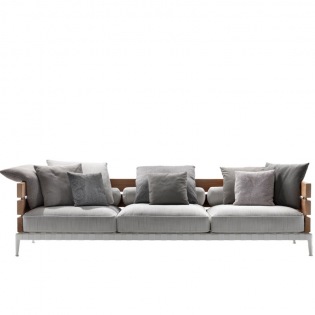 Flexform ANSEL Outdoor 3-Sitzer Lounge Sofa
