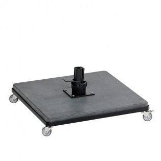 Schirmständer für Freiarm Granit, dunkelgrau mit Rollen