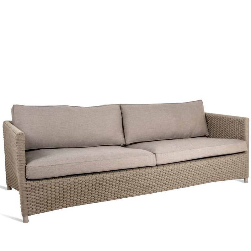 Cane-line DIAMOND SOFT ROPE 3-Sitzer Sofa
