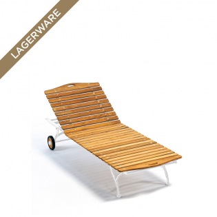 Weishäupl Classic Gartenliege, Gestell weiß