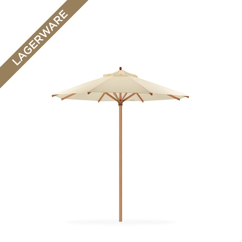 Teak Ø 250 cm mit Flaschenzug & Knick, natur