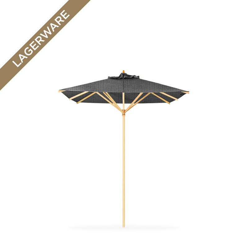 Klassiker 250x250 cm mit Flaschenzug, Acryltuch Rips schiefer