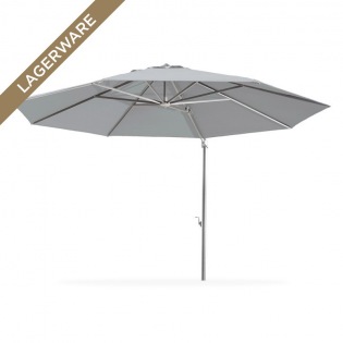 Freiarmschirm Ø 350 cm, Acryltuch grau-meliert
