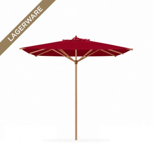 Teak 350x350 cm mit Flaschenzug, kirschrot