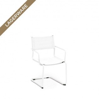 Sosta gepolsterter Sessel, Gestell weiß/ Batyline weiß