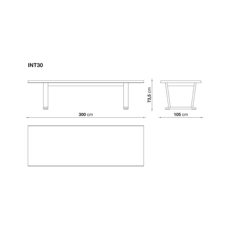 Maxalto INTOTO Tisch - 300 cm
