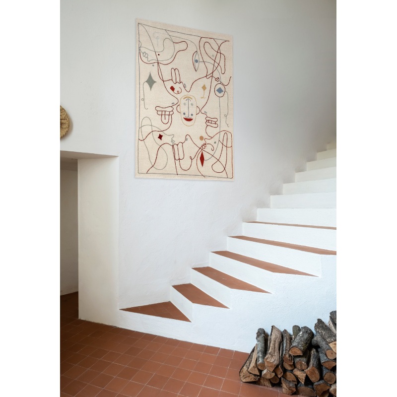 Nanimarquina SILHOUETTE KILIM Wandteppich