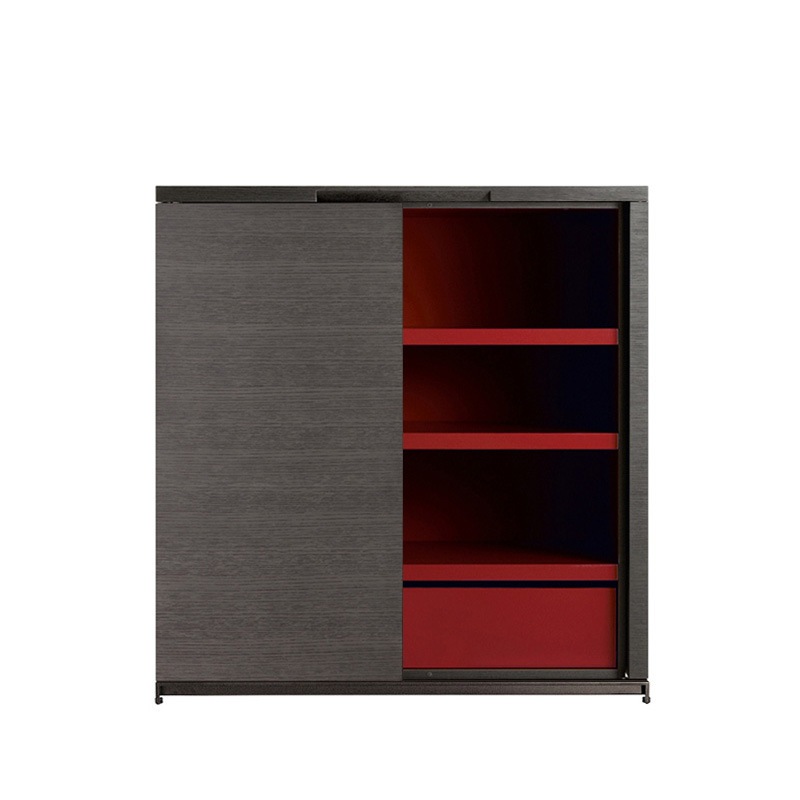 Maxalto MIDA Kommode, innen rot, 120 x 126 cm