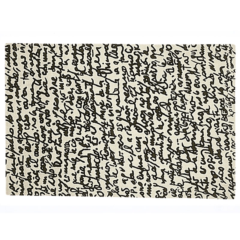 Nanimarquina BLACK ON WHITE  Manuscrit Teppich