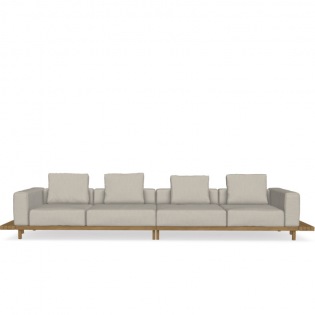 Tribù VIS À VIS 4-Sitzer Sofa
