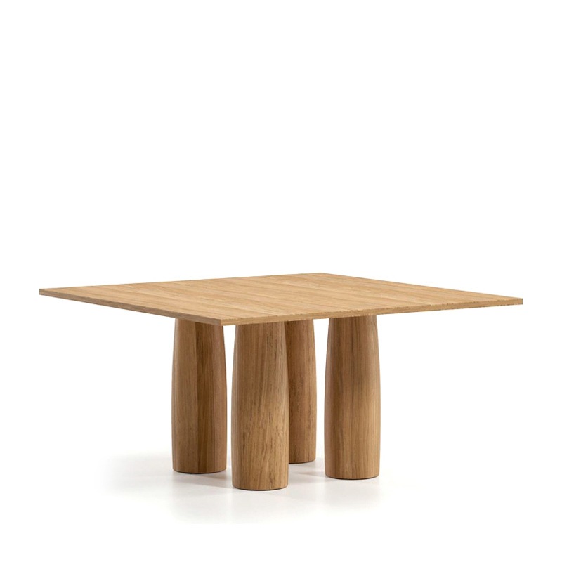Kettal IL COLONNATO Esstisch 140 x 140 cm - Marmor - 4 Beine