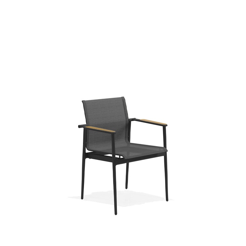 180 Stapelsessel mit Teakarmlehnen