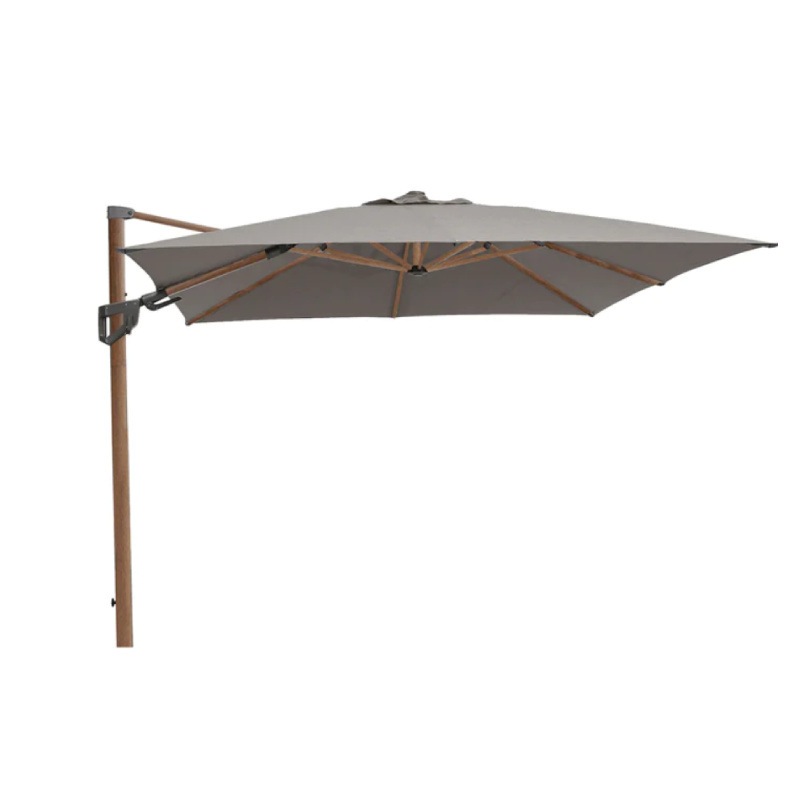 HYDE LUXE Freiarmschirm 300x400 cm, Holzoptik