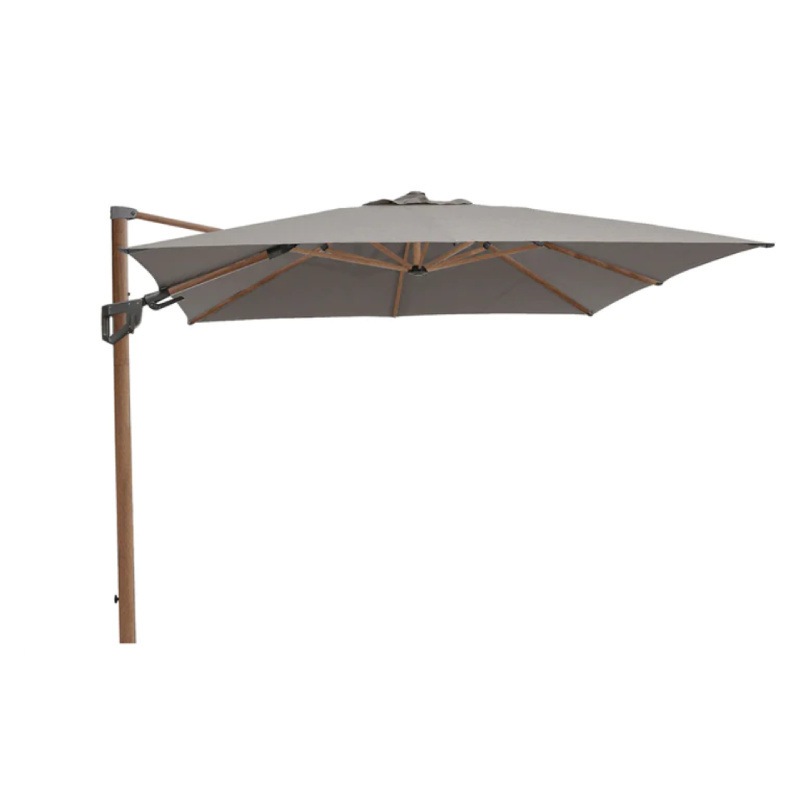 HYDE LUXE Freiarmschirm 300x300 cm, Holzoptik