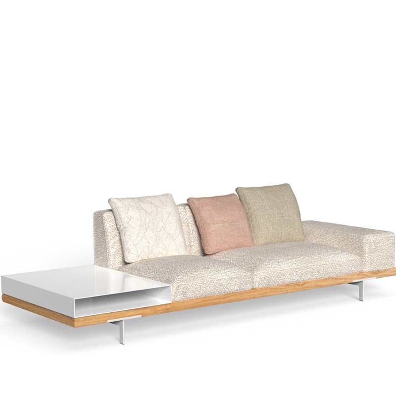 Talenti ALLURE 3-Sitzer Endmodul Fabric mit Ablagefach