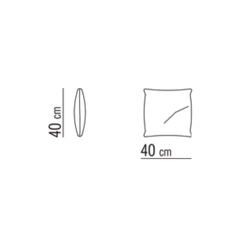 Flexform MILOS OUTDOOR Dekokissen - 40 x 40 cm
