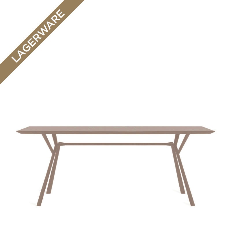 Fast Radice Quadra Tisch 200 x 90 cm, taupe
