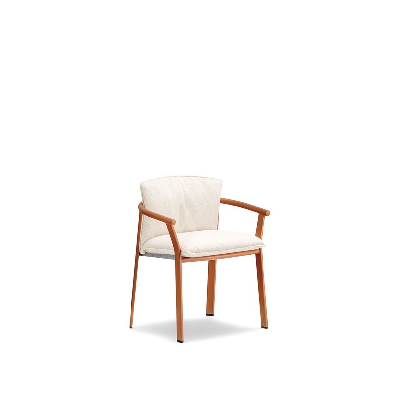 Pedrali LAMORISSE 3686 Armlehnstuhl, Holzgestell, gepolstert