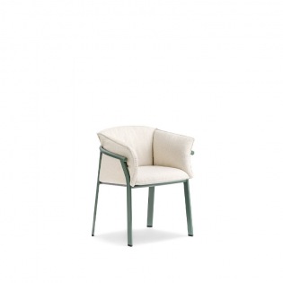 Pedrali LAMORISSE 3687 Armlehnstuhl, Holzgestell, gepolstert