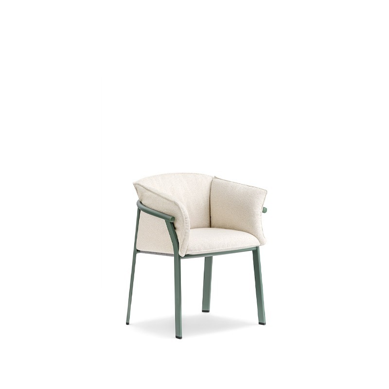 Pedrali LAMORISSE 3687 Armlehnstuhl, Holzgestell, gepolstert