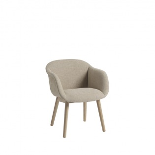 Muuto FIBER SOFT Armlehnstuhl, Gestell Eiche