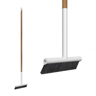 Rizz OUTDOOR Besen White mit Teak-Stiel