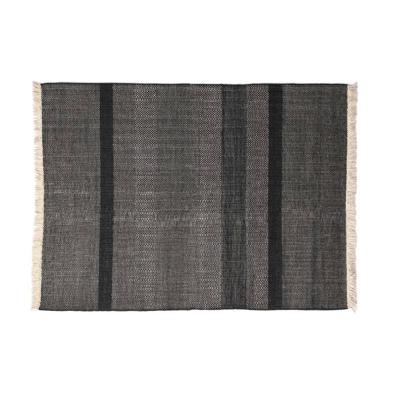 Nanimarquina TRES Texture Black Outdoor Teppich