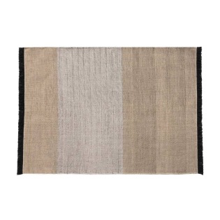 Nanimarquina TRES Stripes Black Outdoor Teppich