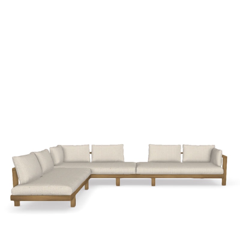 Tribù PURE SOFA Teak Kombination 3