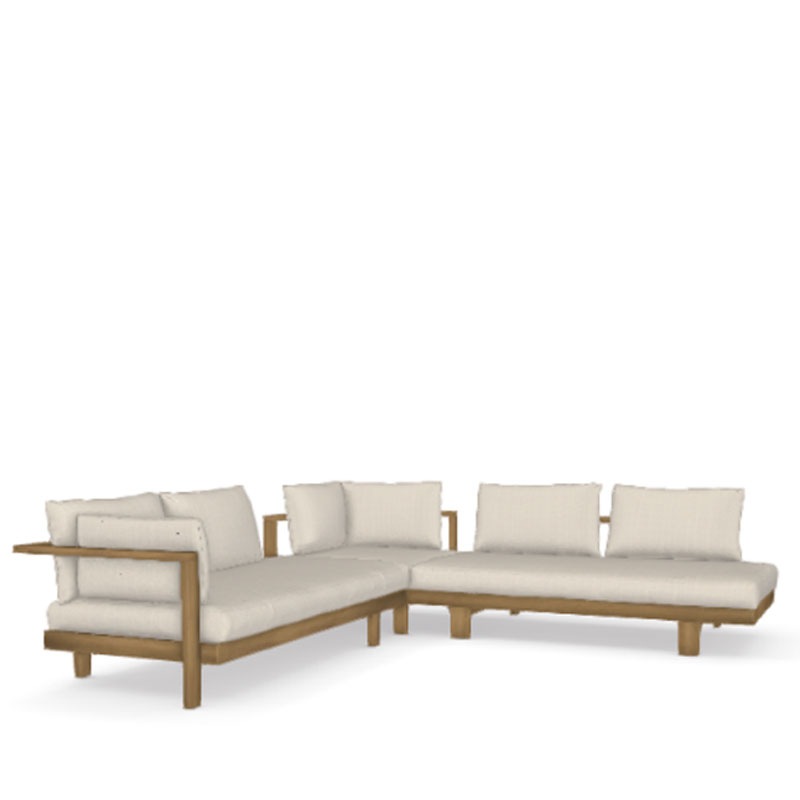 Tribù PURE SOFA Teak Kombination 1
