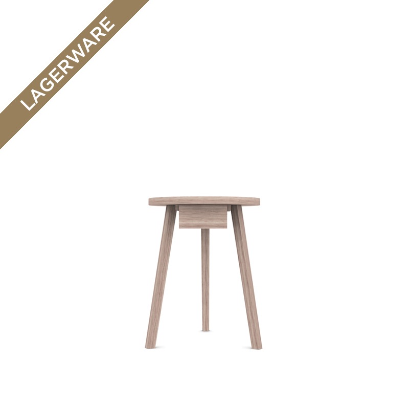 GRAY 45 Beistelltisch mit Schublade, Eiche gebleicht