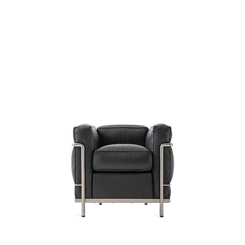 Cassina 2 Fauteuil Grand Confort, petit modèle - Chrome/Black