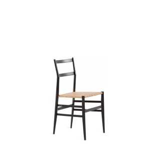 Cassina SUPER LEGGERA 699 Stuhl, Black/Rattan