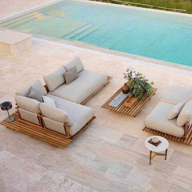 Cane-line STICKS TEAK PLATFORM Ecksofa