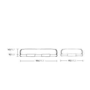 Kettal INSULA 2-Sitzer Hocker