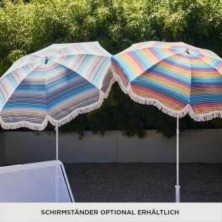 Jan Kurtz RETRO MULTICOLOR Sonnenschirm mit Fransen