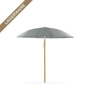 Weishäupl Pagodenschirm Ø 300 cm mit Holz-Stamm, grau