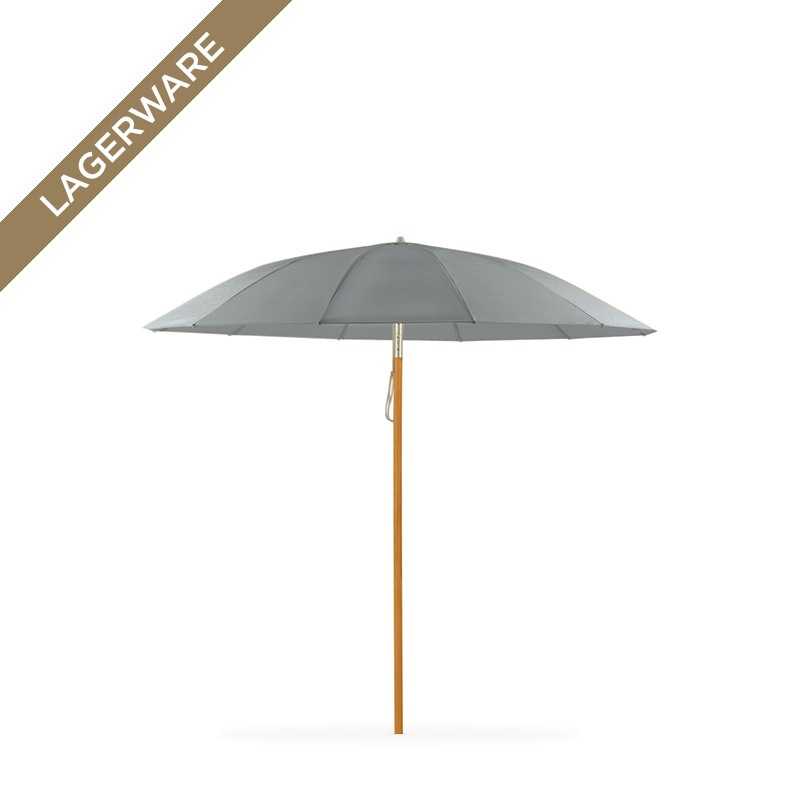 Weishäupl Pagodenschirm Ø 300 cm mit Holz-Stamm, grau