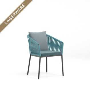 Kettal BITTA Armlehnstuhl Manganese/Emerald, Polster Caribbean/Cerulean