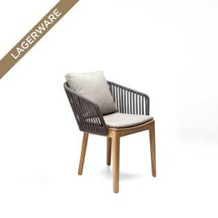 Tribù MOOD Armlehnstuhl Teak/Wenge, Polster Washed Linen