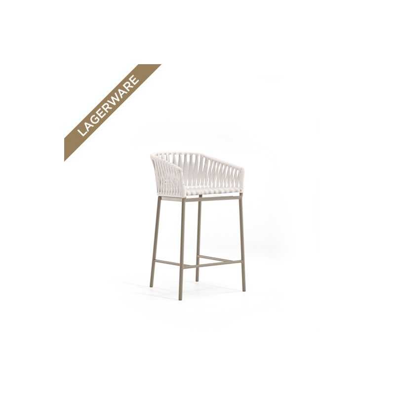 Kettal BITTA niedriger Barhocker Pumice/Silver Leaf