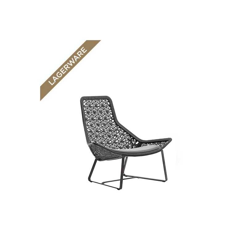 Kettal MAIA Relax-Sessel, Slate Stone/ Marengo mit Polster