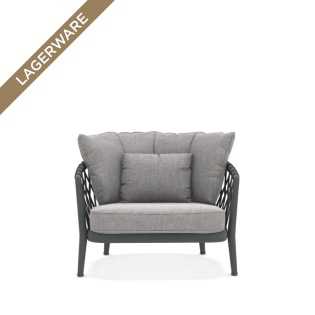 B&B Italia ERICA OUTDOOR Sessel, Anthrazit/Pearl Grey