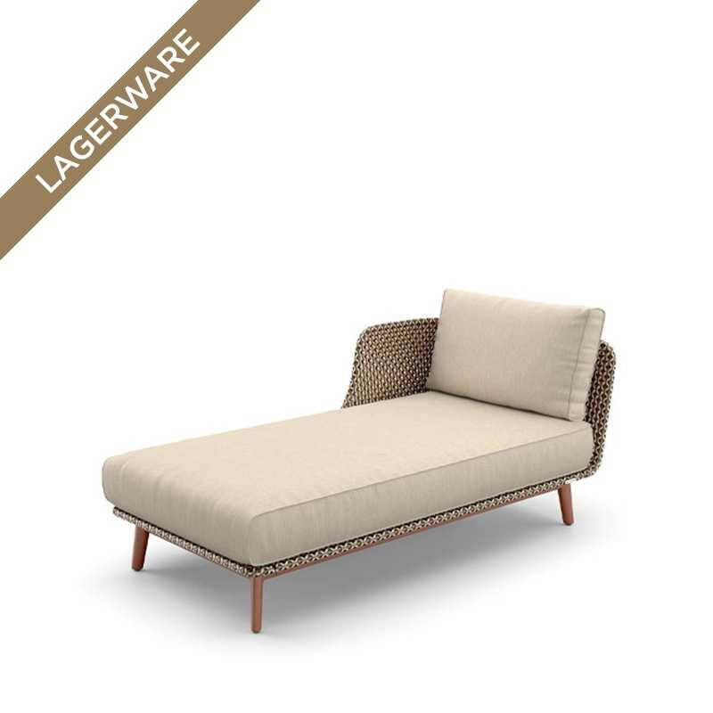 DEDON MBARQ Daybed Terracotta/ Chestnut, Polster Taupe Natura