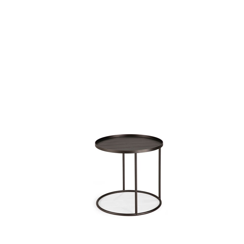 Ethnicraft Tablett-Tisch Outdoor rund