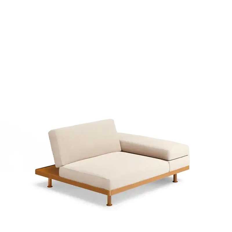 Fast Unduetre Sofaelement mit fester Armlehne